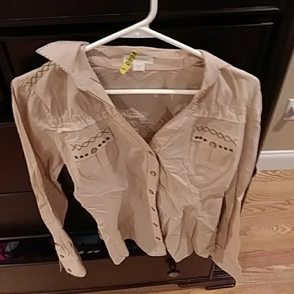 Brown western style top - Picture 1 of 1